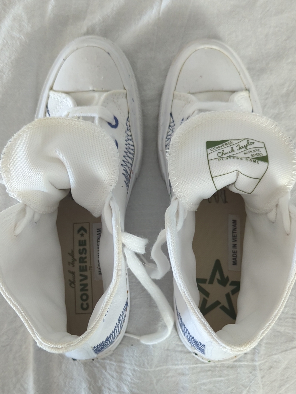 Converse Renew Chuck 70 High Top Stitched White Women 5.5 Men 3.5 - Picture 8 of 9